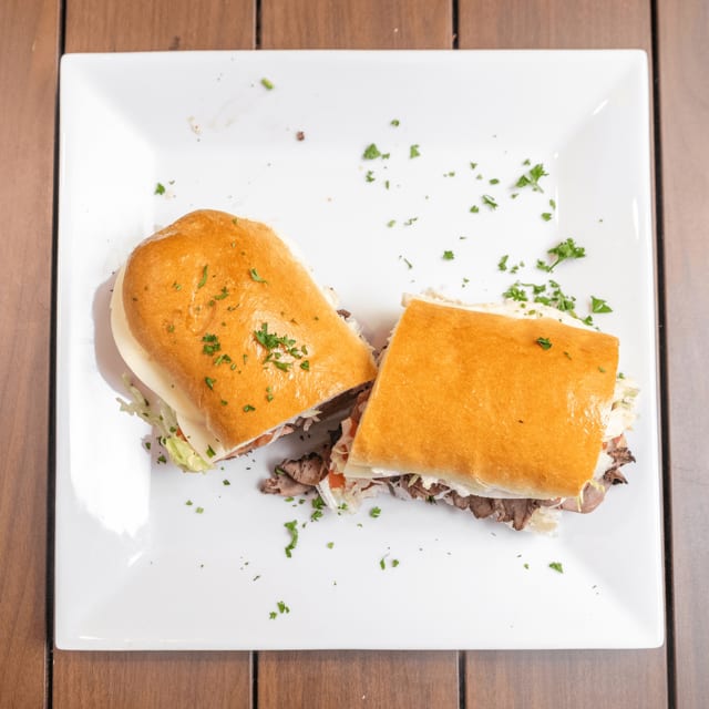 Homemade Roast Beef Grinder.