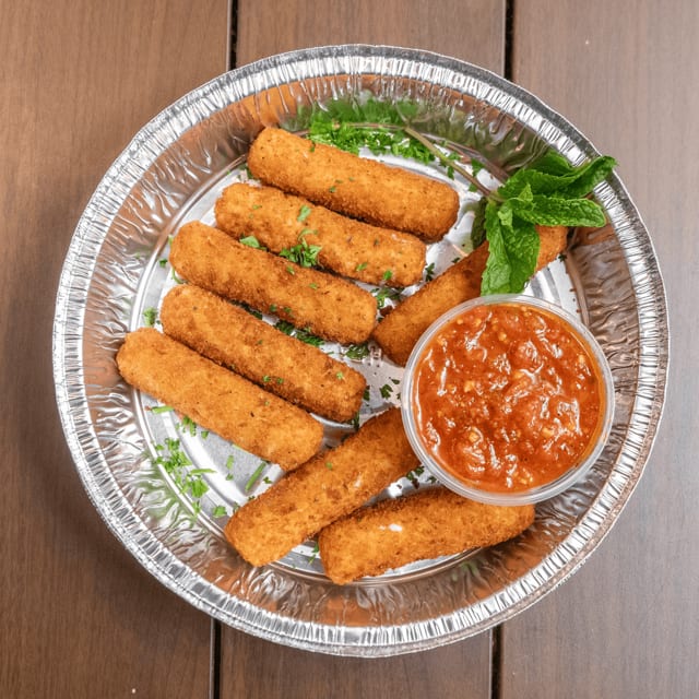 Mozzarella Sticks with Marinara Sauce.