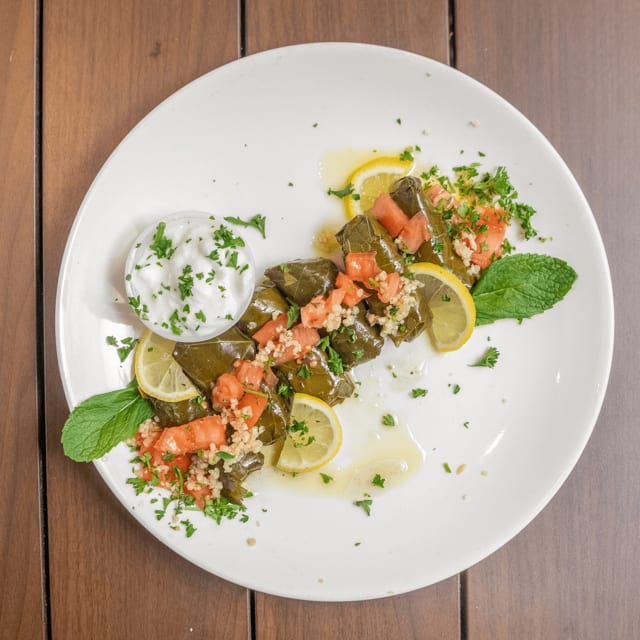 Stuffed Grape Leaves.