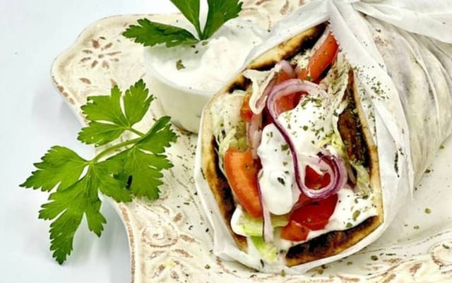 Crispy Chicken Gyro.